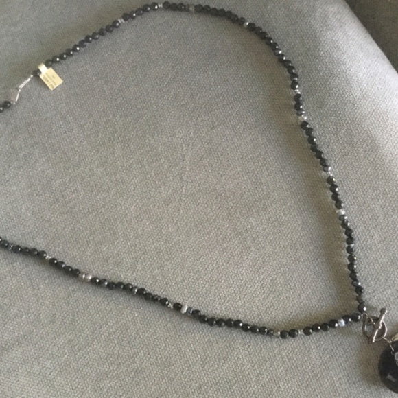 BRAND NEW Chan Luu 33” Black Sardonyx Necklace with Pendant - Picture 4 of 9